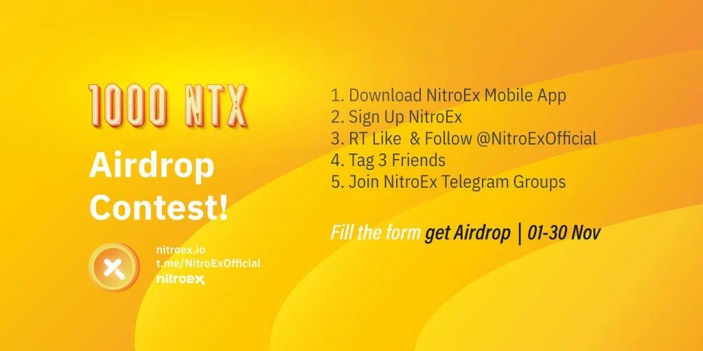NitroEx (NTX) Airdrop Contest!